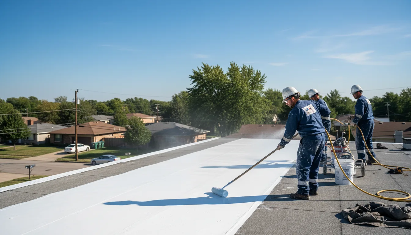 Commercial roof coating in West Edmeston, NY near me